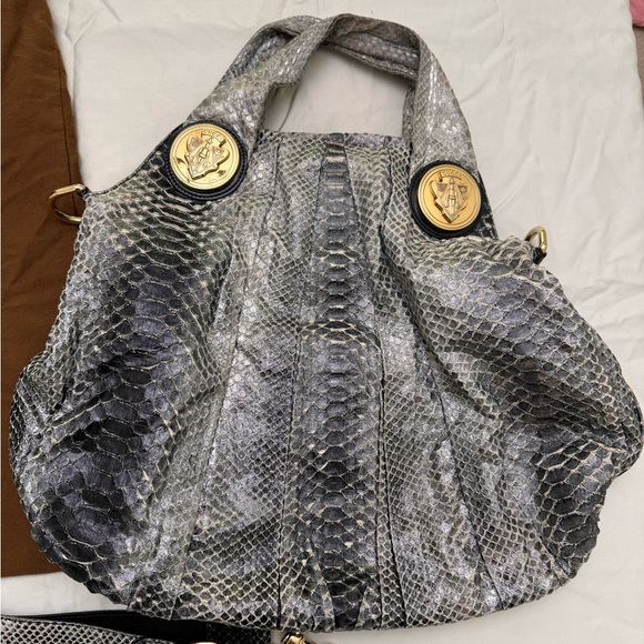 Gucci Authentic Vintage Large Python Hysteria Hobo Handbag with Crossbody strap - Picture 4 of 8